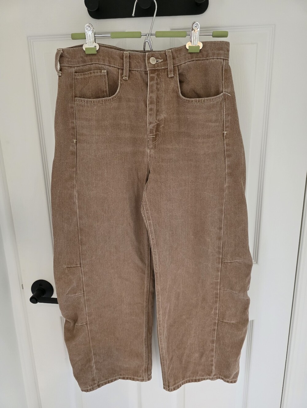 Triarchy Walker Barrel Leg Jeans Cocoa Brown Size 28